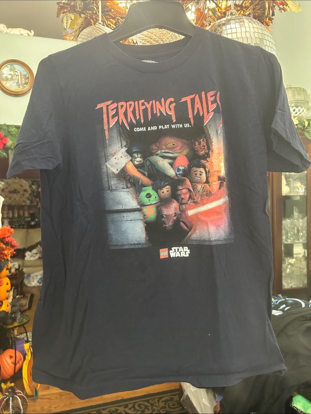 Star Wars Black 'Terrifying Tales' LEGO Graphic Tee - Men